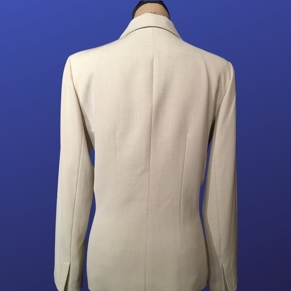 ANNE KLEIN Tapered/Fitted Career Blazer Jacket, BEIGE, Women’s Size 14 - Picture 2 of 10